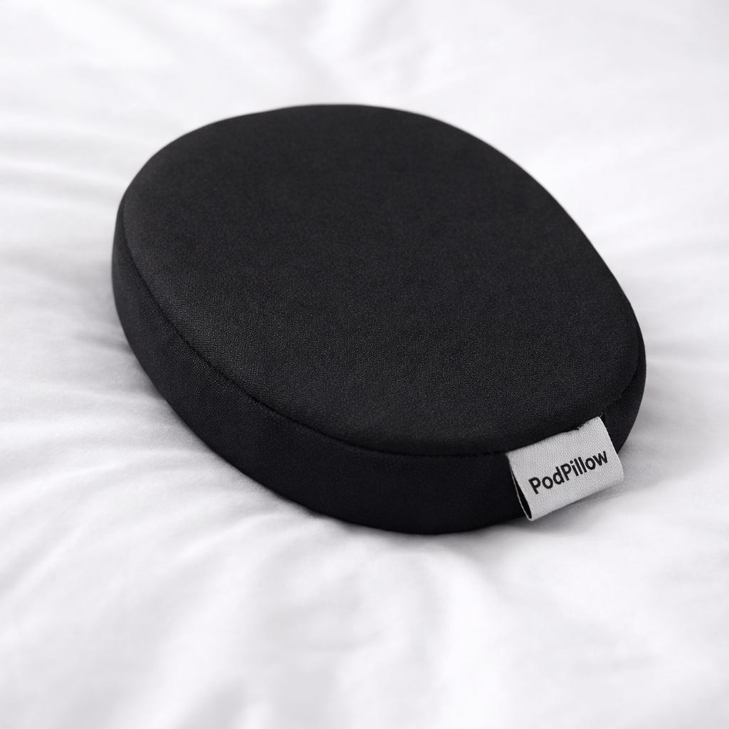 The Original PodPillow – Comfort Cushion for Earbuds | Relieves Ear Pressure When Lying on Your Side | Works with AirPods & All Earbuds